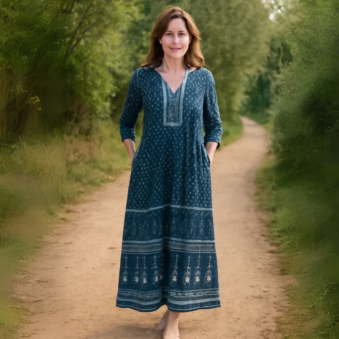 Arwen - Indigo Tummy Coverage Dress
