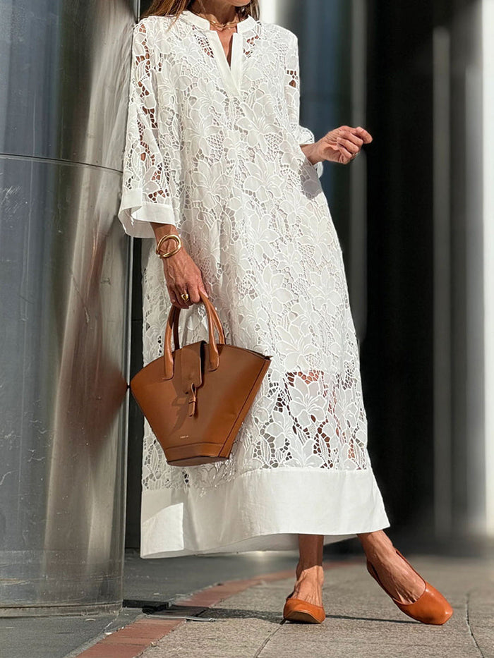 Juliette |  Elegant white lace Dress