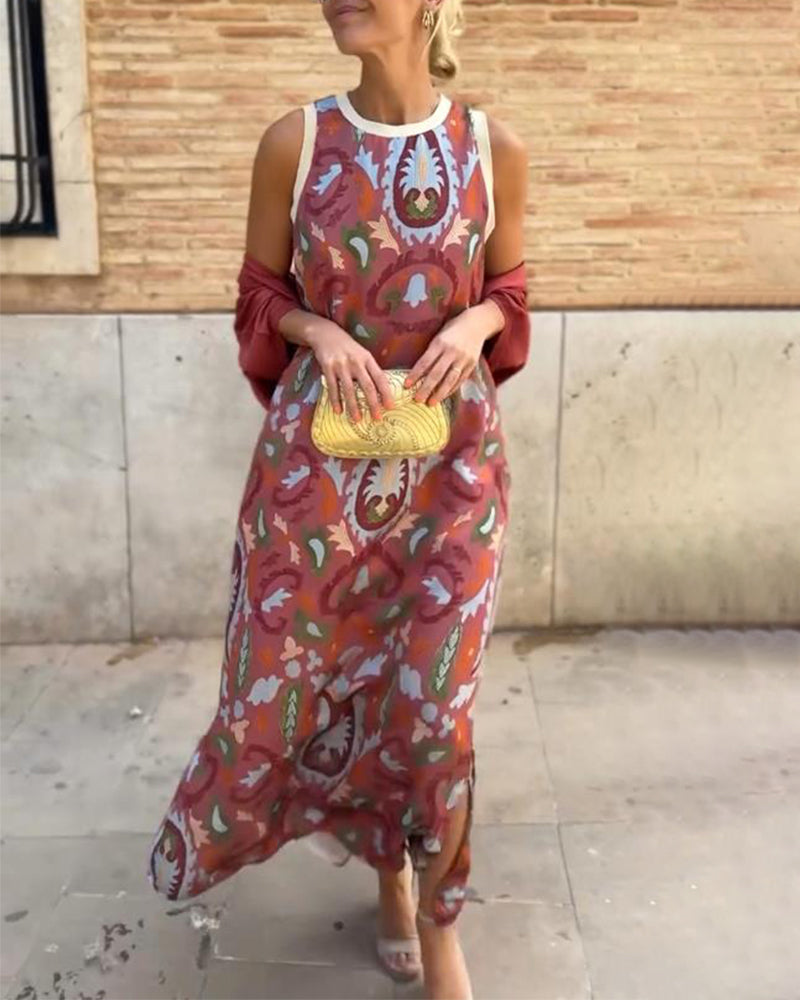 Bella - Two-Piece Set with Urban Style Print