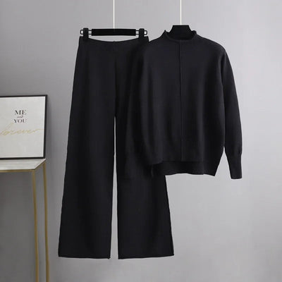 Caroline | Knitted Thick Warm Oversized Sweater Pants Set