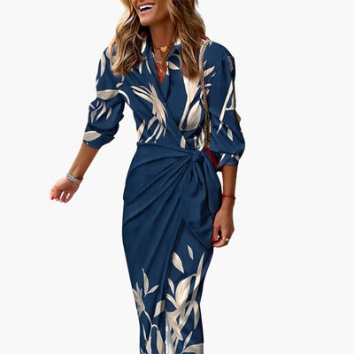 Leah | Printed Wrap Dress
