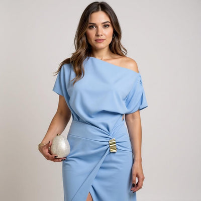 Daisy- One-Shoulder Maxi Dress