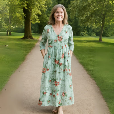Thalia - Victorian Garden Tummy Coverage Dress