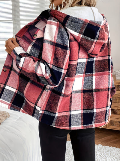 Maddie™ – Fleece-Lined Plaid Jacket