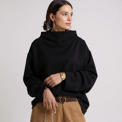 Margot – High-Neck Soft Knit Top