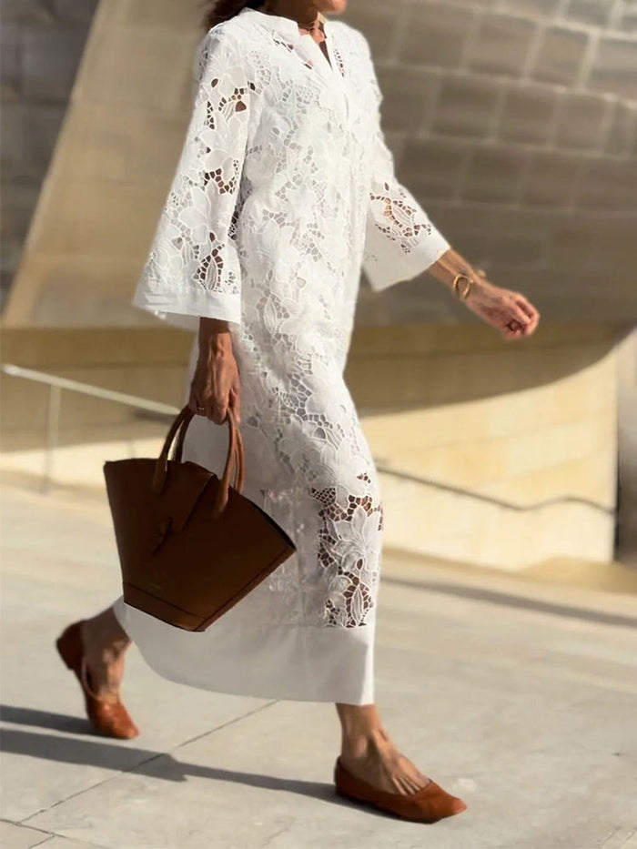 Juliette |  Elegant white lace Dress