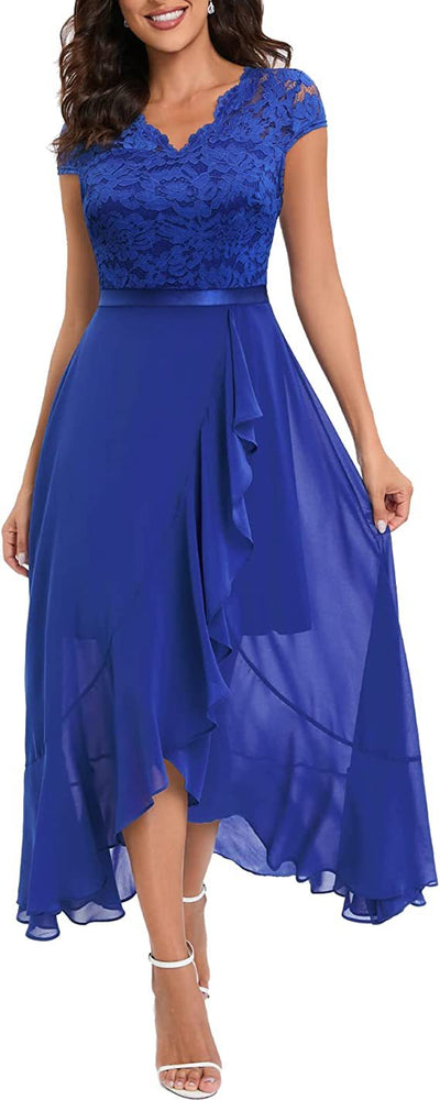 Seraphina | Lace Overlay Midi Dress