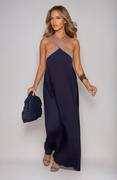 Florence | Halter Neck Maxi Dress