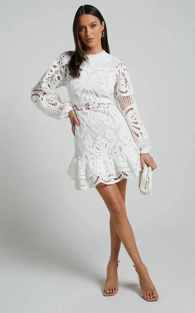 Vincy-Heaven Hue Mini Dress