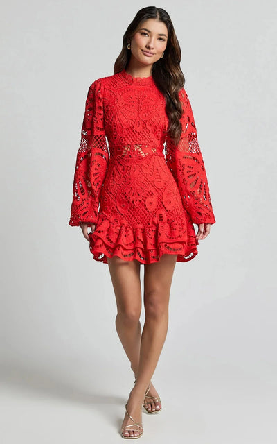 Vincy-Heaven Hue Mini Dress