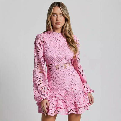 Vincy-Heaven Hue Mini Dress