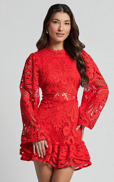 Vincy-Heaven Hue Mini Dress