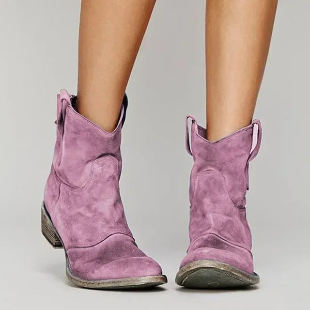 Darcy | Vintage Cowboy Ankle Boots for Women