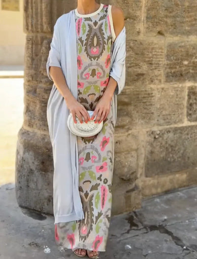 Bella - Two-Piece Set with Urban Style Print