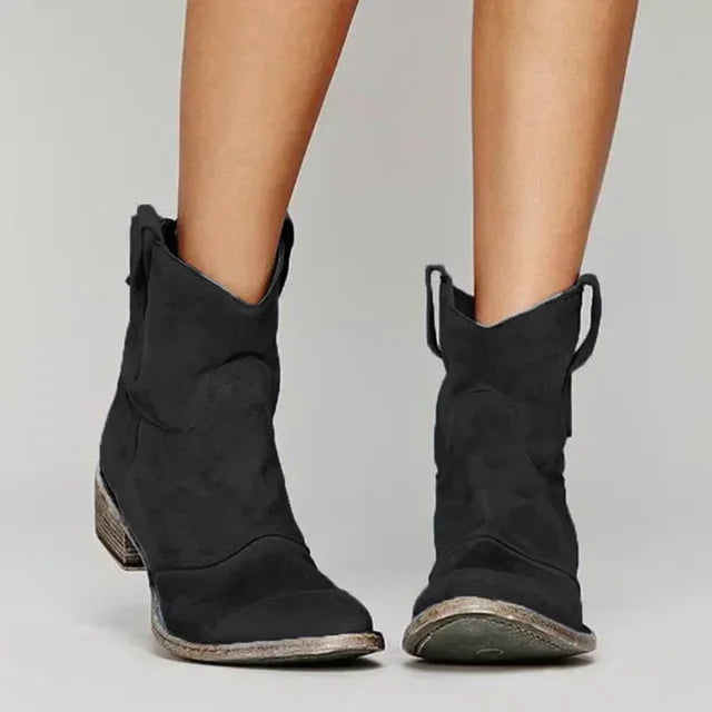 Darcy | Vintage Cowboy Ankle Boots for Women