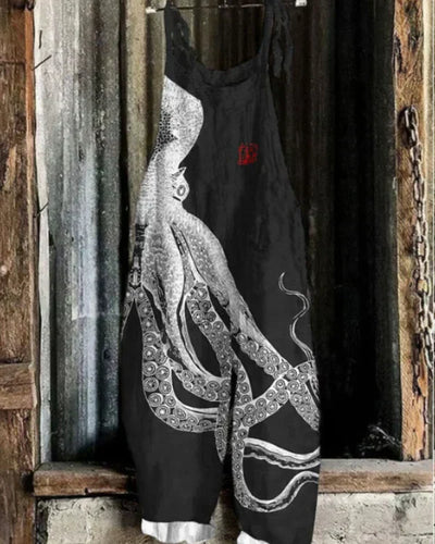 Marini™ | Wide Jumpsuit with Octopus Print