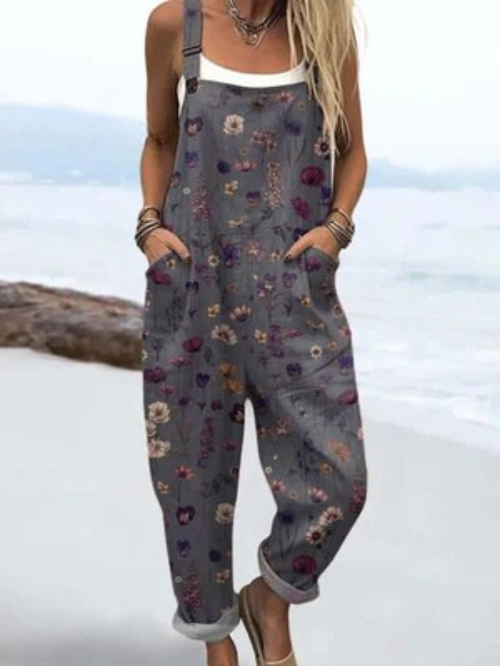 Kelly | Floral Night Jumpsuit