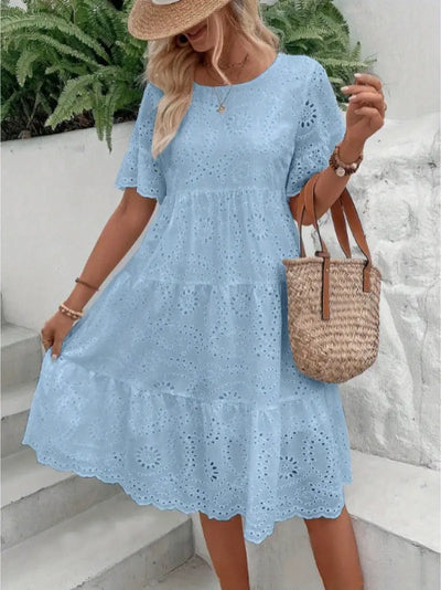 Victoria | Lace A-Line Mini Dress
