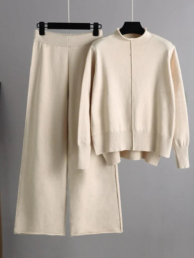 Caroline | Knitted Thick Warm Oversized Sweater Pants Set