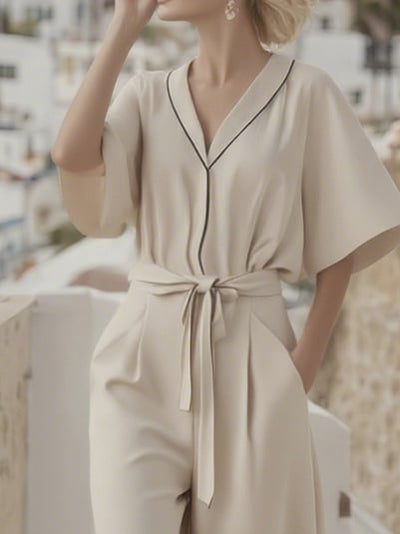 Women's Summer Loose Linen Jumpsuit