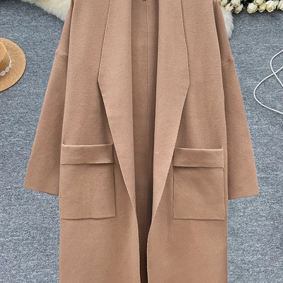 Eliza™ – Oversized V-Neck Coatigan