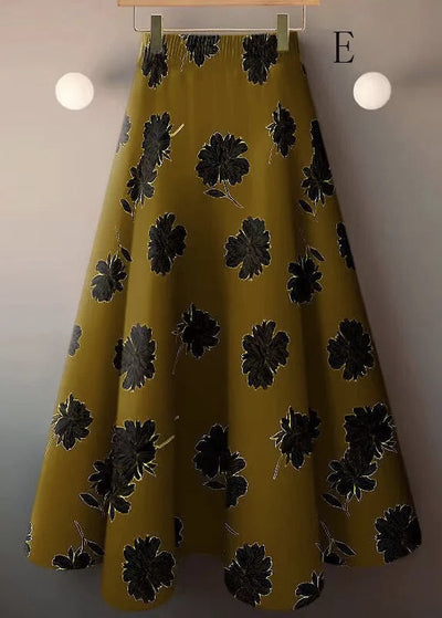 Fashion And Versatile High Waisted Ice Silk Skirt For Summer