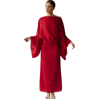 Kamilia - Kimono Dress with Belt