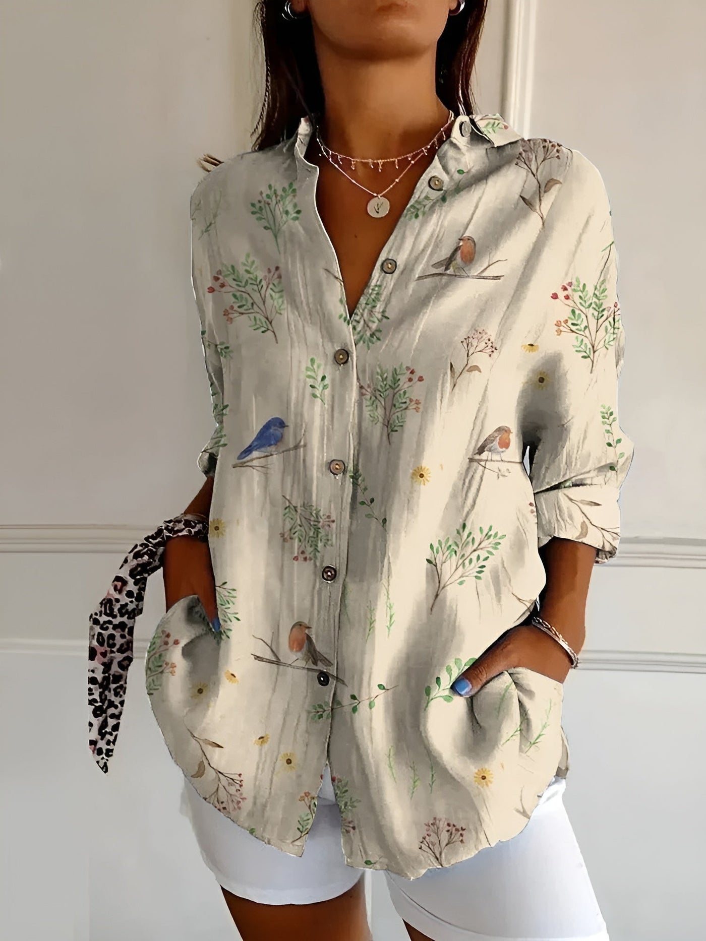 Roxane™ | Light Cotton Floral Blouse