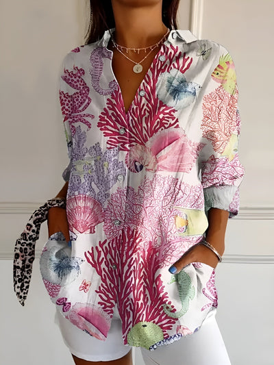 Roxane™ | Light Cotton Floral Blouse
